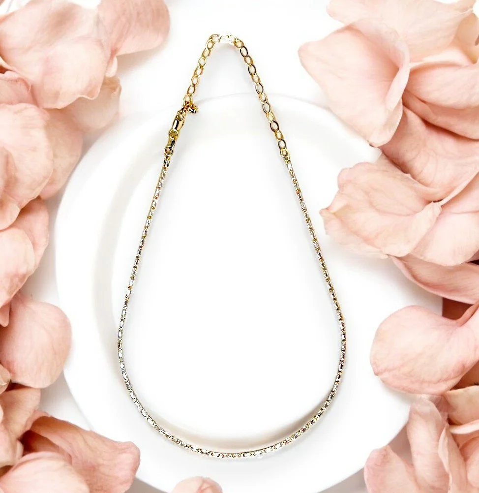 CZ Baguette Tennis Necklace — Shimmer by Cindy®